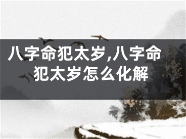 八字命犯太岁,八字命犯太岁怎么化解