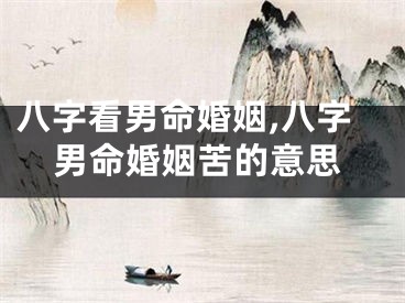 八字看男命婚姻,八字男命婚姻苦的意思