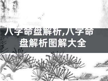八字命盘解析,八字命盘解析图解大全