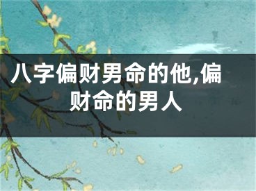 八字偏财男命的他,偏财命的男人