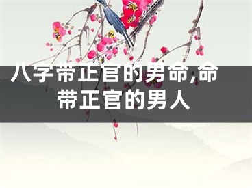 八字带正官的男命,命带正官的男人