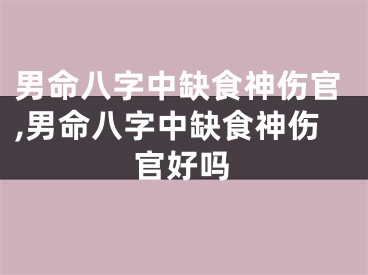 男命八字中缺食神伤官,男命八字中缺食神伤官好吗