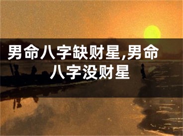 男命八字缺财星,男命八字没财星