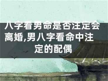 八字看男命是否注定会离婚,男八字看命中注定的配偶
