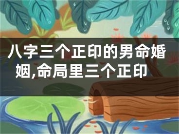 八字三个正印的男命婚姻,命局里三个正印