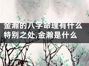 金瀚的八字命理有什么特别之处,金瀚是什么