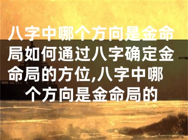 八字中哪个方向是金命局如何通过八字确定金命局的方位,八字中哪个方向是金命局的