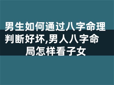 男生如何通过八字命理判断好坏,男人八字命局怎样看子女