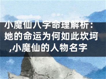 小魔仙八字命理解析：她的命运为何如此坎坷,小魔仙的人物名字