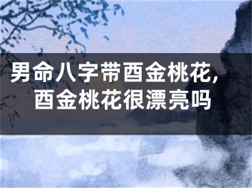 男命八字带酉金桃花,酉金桃花很漂亮吗
