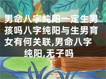 男命八字纯阳一定生男孩吗八字纯阳与生男育女有何关联,男命八字纯阳,无子吗