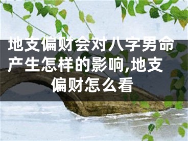 地支偏财会对八字男命产生怎样的影响,地支偏财怎么看