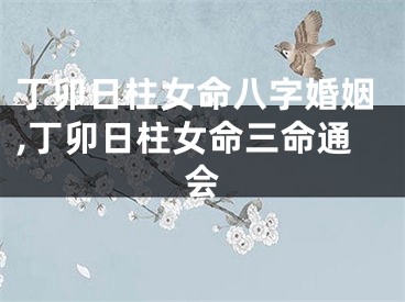 丁卯日柱女命八字婚姻,丁卯日柱女命三命通会