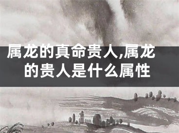 属龙的真命贵人,属龙的贵人是什么属性