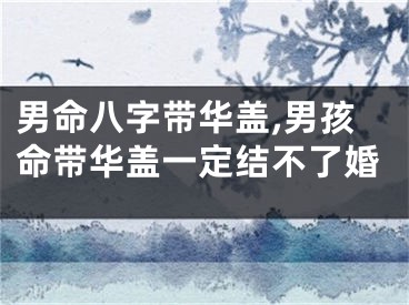 男命八字带华盖,男孩命带华盖一定结不了婚