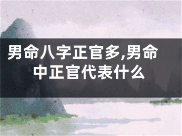 男命八字正官多,男命中正官代表什么