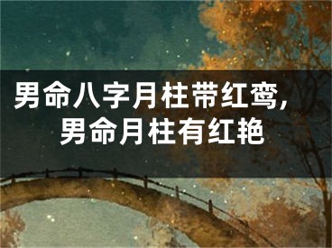 男命八字月柱带红鸾,男命月柱有红艳