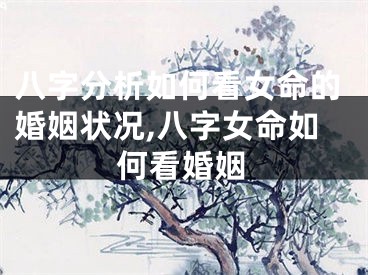 八字分析如何看女命的婚姻状况,八字女命如何看婚姻