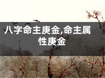 八字命主庚金,命主属性庚金