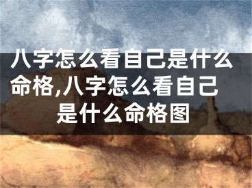 八字怎么看自己是什么命格,八字怎么看自己是什么命格图