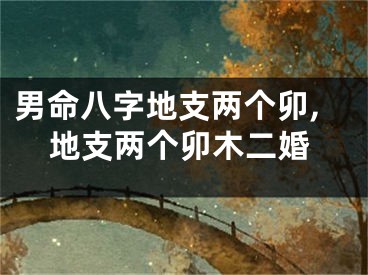 男命八字地支两个卯,地支两个卯木二婚