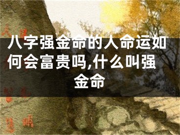 八字强金命的人命运如何会富贵吗,什么叫强金命