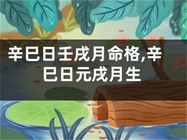 辛巳日壬戌月命格,辛巳日元戌月生
