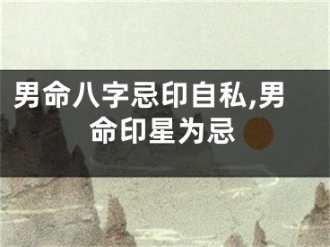 男命八字忌印自私,男命印星为忌