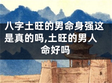 八字土旺的男命身强这是真的吗,土旺的男人命好吗