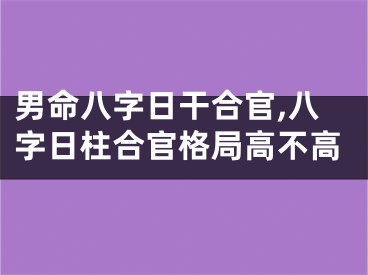 男命八字日干合官,八字日柱合官格局高不高