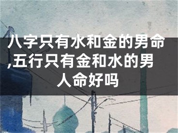 八字只有水和金的男命,五行只有金和水的男人命好吗