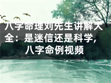 八字命理刘先生讲解大全：是迷信还是科学,八字命例视频