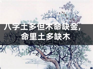 八字土多但木命缺金,命里土多缺木