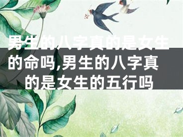 男生的八字真的是女生的命吗,男生的八字真的是女生的五行吗