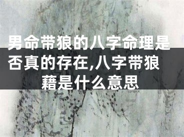 男命带狼的八字命理是否真的存在,八字带狼藉是什么意思