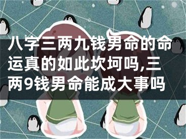 八字三两九钱男命的命运真的如此坎坷吗,三两9钱男命能成大事吗