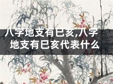 八字地支有巳亥,八字地支有巳亥代表什么