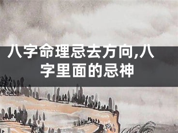 八字命理忌去方向,八字里面的忌神