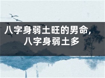 八字身弱土旺的男命,八字身弱土多