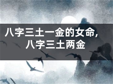 八字三土一金的女命,八字三土两金