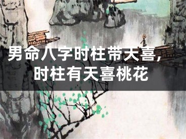 男命八字时柱带天喜,时柱有天喜桃花