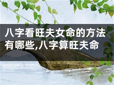 八字看旺夫女命的方法有哪些,八字算旺夫命
