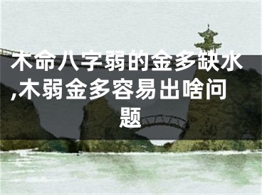 木命八字弱的金多缺水,木弱金多容易出啥问题