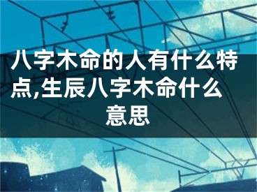 八字木命的人有什么特点,生辰八字木命什么意思