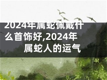 2024年属蛇佩戴什么首饰好,2024年属蛇人的运气