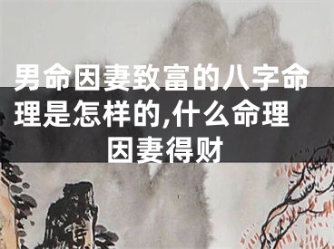 男命因妻致富的八字命理是怎样的,什么命理因妻得财