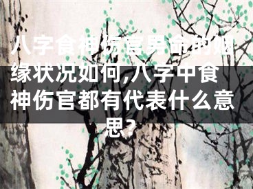 八字食神伤官男命的姻缘状况如何,八字中食神伤官都有代表什么意思?