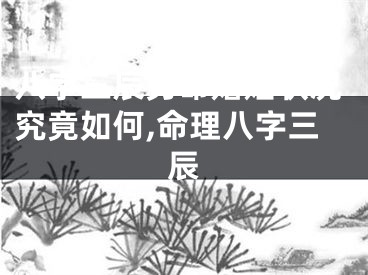 八字三辰男命婚姻状况究竟如何,命理八字三辰