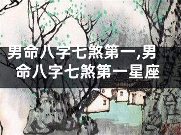 男命八字七煞第一,男命八字七煞第一星座