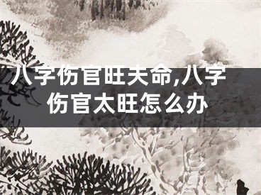 八字伤官旺夫命,八字伤官太旺怎么办